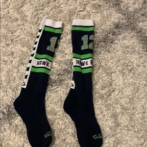 Seahawk nation socks ! NWOT